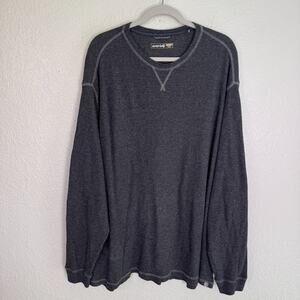 Solaris Shirt Mens 4X Tall Thermal Waffle Knit Crewneck Base Layer Grey 4XT